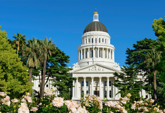an image of the California State Capitol Building